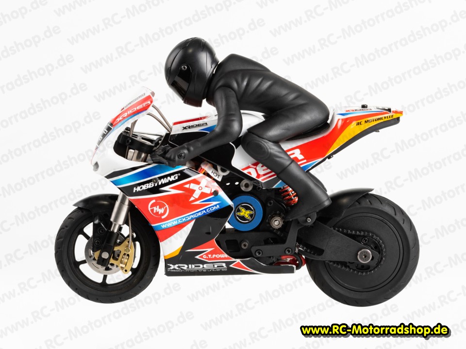 CX3-EVO: 1:10 Motorradmodell X-RIDER CX3 EVO (RTR brushless 4650 kV inkl. Vorderradbremse - fahrbereit aufgebaut) CX3-EVO